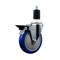 Service Caster 5'' Blue Poly Swivel 1-1/2'' Expanding Stem Caster with Brake SCC-EX20S514-PPUB-BLUE-PLB-112 - alternate 1